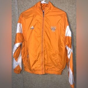 Adidas Sz Medium Tennessee Lady Volunteers Full Zipper Windbreaker Jacket